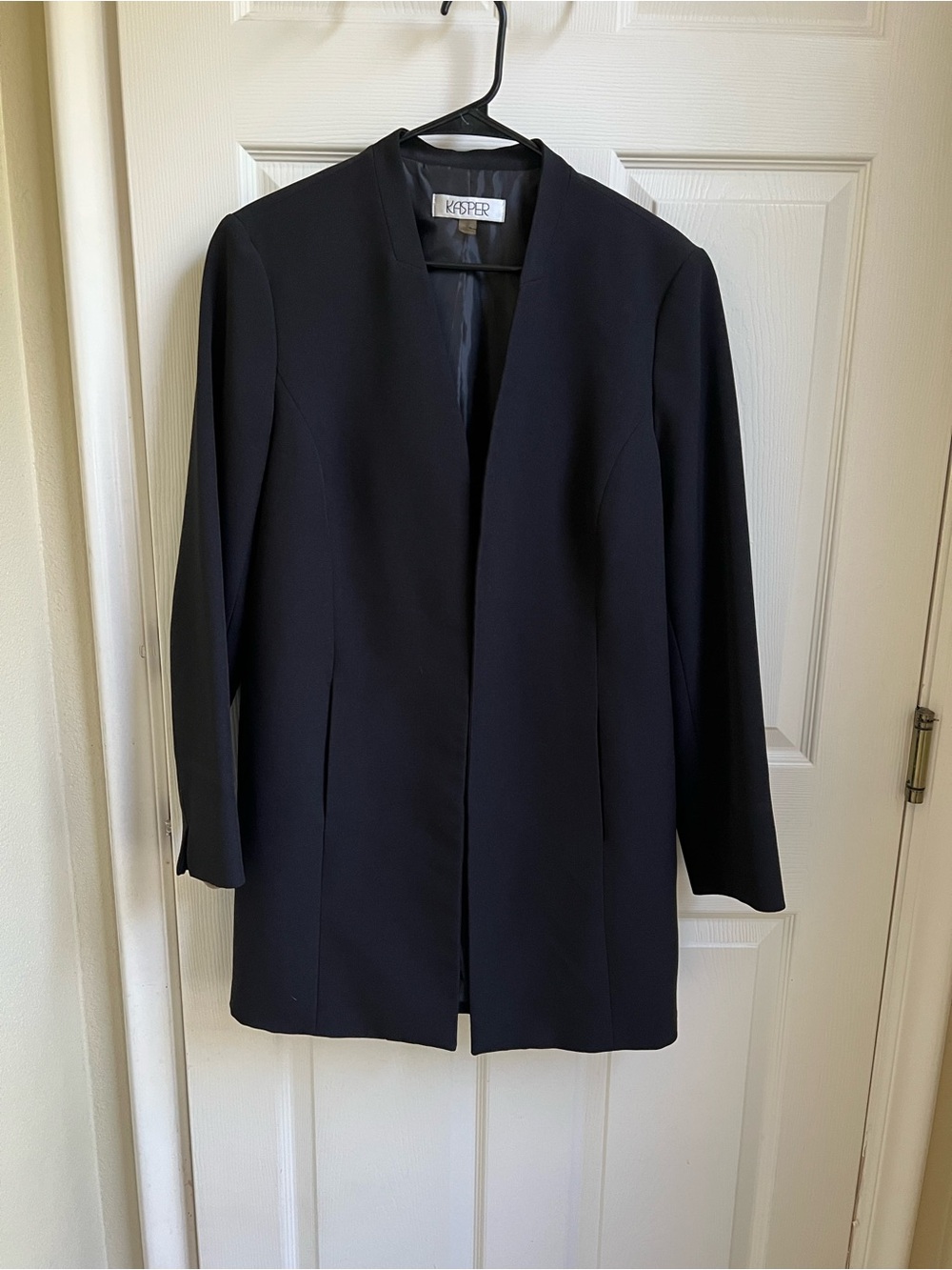 Kasper Women's Open-Front Long Blazer